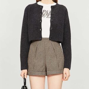 Maje Ilro Wool-Blend Shorts